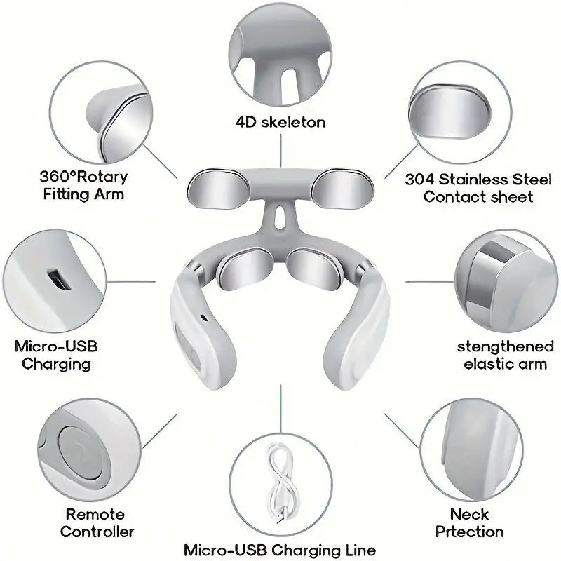 MASAJEADOR CERVICAL 4 CABEZALES