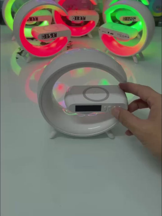 Lampara RGB RELOJ Altavoces y Cargador